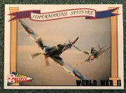 RAF Spitfire Fighter Plane WWII Card, 1992 issue
