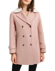 [Belle & Bloom] Liberty Sherpa Collar Wool Blend Coat
