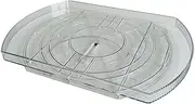 1 Piece Square Lazy Organizer Slide and 360° Rotate Rectangle Turntable Organizer and Storage for Fridge for Refrigerator