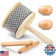 5 Pcs Cabasa Music Instrument for Baby Shower Gifts Wooden Hand Percussion In