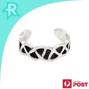 Oxidised Celtic Knot Sterling Silver 925 Toe Ring