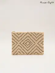 Phase Eight Natural Beaded 100% Cotton Clutch Bag (H22482) | $159