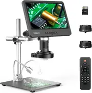 DM602 Pro Digital Microscope 2000x with 10.1" LCD IPS Screen for Adults