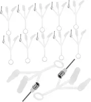 BESPORTBLE Essential for Sports Fans: 50pcs Metal Inflation Needles for Ball Pumps Quick Easy Air Filling for Basketball Football
