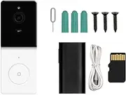 1080P Smart WiFi Video Doorbell Camera Wireless 2-Way Audio Intercom Night Vision with 64 GB SD Card，Home Security