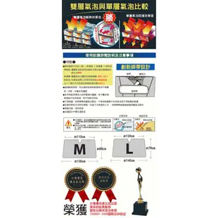 車泊車宿必備商品【Car Life】 挺立 汽車前擋遮陽板 (M/L)｜雙層氣泡 專利鋼圈 保証不塌陷