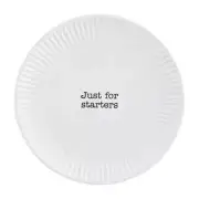 Mud Pie Home Circa Melamine Outdoor Collection JUST FOR STARTERS Salad Plate