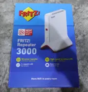 Brand New AVM FRITZ! Repeater 3000 - Tri-Band Wi-Fi Mesh Repeater, 5 GHz/2.4 GHz
