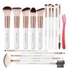 Makeup Brush Set 16 Pcs with 1 Eyebrow Razor Premium Synthetic Foundation Powder