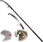 Extended Telescopic Pruning Saw, High-Altitude Branch and Leaf Trimmer Telescopic Pole Saw, Garden Hedge Trimming Tool Telescopic Limb Saw.,7.2m