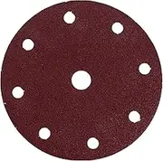 Makita 320 Grit Hook and Loop 9 Hole Sanding Disc, Brown, 150 mm Pad Diameter (Pack of 50)