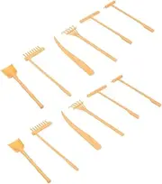 DOITOOL 2Sets Zen Garden Rake Crafts Sand Table Rakes for Decoration Zen Garden Tools for Relaxation Mindfulness