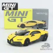 MINI GT 1:64 Bugatti Chiron Pur Sport Yellow LHD Model Car