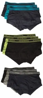 Men's boxer EMPORIO ARMANI trunks 3-piece pack tripack elastic at sight article