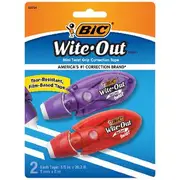 BIC Wite-Out Mini Twist Correction Tape 5mmx8m 2 Pack
