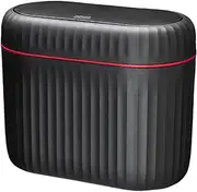 Car Garbage Can, Car Garbage Waste Organizer Can, 17.7 X 9.3 X 14.5CM Dustbin Junk Container Holder, Black, Gray and Leakproof Design, Storage Vehicle Ideal for