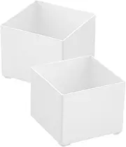 DOITOOL 2Pcs Memo Pad Dispenser Storage Organizer Box for Desk Durable Notepad Holder Stylish Office Supplies Container for Notes Business Cards and Essentials