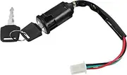 NOLITOY 250Cc Motorcycle Ignition Switch for ATV Durable Keyed Starter Switch Replacement with Key Easy Installation Reliable Design for Enhanced Safety