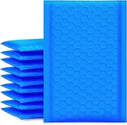 Mailer Plus #000 4x8" Poly Bubble Mailers Self Seal Blue Padded Envelopes Pack of 50