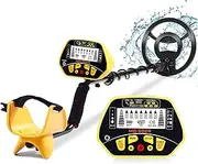 Metal Detectors, Metal Detector MD-3028 Metal Detecting Pinpoint Waterproof Search Coil Ferrous and Non-Ferrous Distinguish for Beach/Gold Hunting(Green)