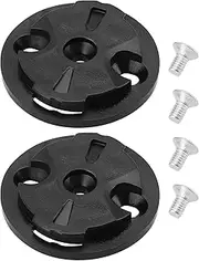 SG Store 2 Sets Bike Computer Bracket Mount Fixed Base Stopwatch Bracket Fixed Male Seat Dial Fixing Base Compatible with Garmin 32x29x2mm Black