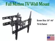 Full Motion TV Wall Mount 23 24 28 32 39 43 49 50 55 Inch Flat LED LCD Bracket