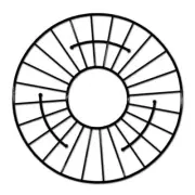 Native Trails GR951-MB 11 3/16 Inch Round Bottom Grid in Matte Black