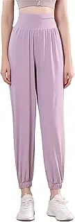 [Zylphorix] Women High Waist Slim Feet Pants Loose Fitness Casual Straight Trousers Summer Running Train Yoga Pants