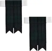 [Allsafe Traders] Scottish Tartan Kilt Flashes with Elastic Adjusters