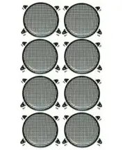 8 Absolute 15" Subwoofer Grille 15" Subwoofer Speaker Metal Mesh Cover Waffle Gr