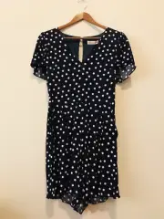 Alannah Hill Candy Surprise Playsuit, Size 8, Navy/Pink - NEW - FREE SHIPPING