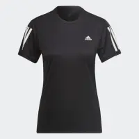 在飛比找momo購物網優惠-【adidas 愛迪達】運動上衣 短袖上衣 女上衣 黑 OW