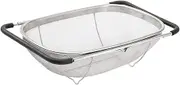 Multi-Purpose Multi-Purpose Sink Storage Stainless Steel Vegetable Washing Trolley Fruit and Vegetable Fruit Basket Multi-Functional Rice Washing Drain Basket Telescopic