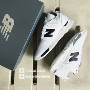 【豬豬老闆】NEW BALANCE 247 白 黑 襪套 慢跑鞋 網布 熊貓 限量 男女 MRL247WG