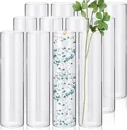 12 Pack Glass Cylinder Vases Clear Flower Vase Tall Floating Candle Holders Centerpiece Vases for Table Home Wedding Decorations Formal Dinners (16 Inch)…