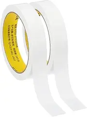 uxcell 0.8"x0.01" Bookbinding Tape, 22 Yard Total 2 Roll Cloth Bookbinding Repair Tape Book Binding Tape Self Adhesive for Repairing Old Books, White