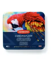 [Derwent] Chromaflow Professional Quality Artist Colouring Pencil Set Tin 48 Piece Piece