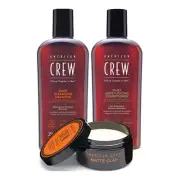 American Crew Matte Clay Hair & Styling Bundle