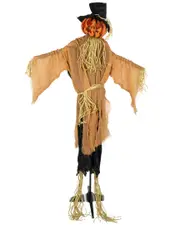 Northlight 6ft Animated Jack O'Lantern Scarecrow Halloween Decoration