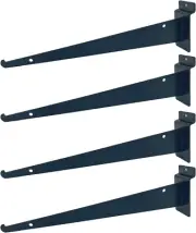 4 Pack Slat Wall Shelf Brackets-12 Inch Slatwall Shelf Bracket- Heavy Duty Brack