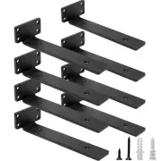 Heavy Duty Floating Shelf Brackets 8-Inch 1/5'' Thick Hidden Shelves Hardware...