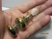 Egyptian Flame Top Gold Trim Perfume Bottle Collectible EPB-2