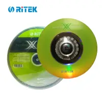 在飛比找momo購物網優惠-【RITEK】4XDVD-R 8CM 10片布丁筒