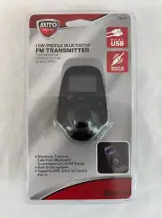 Auto Drive Low Profile Bluetooth FM Wireless Transmitter Dual USB Ports VM-201