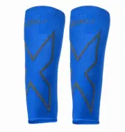 2XU Unisex X Compression Calf Sleeves - Vibrant Blue / Grey Large NWT