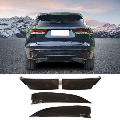 Smoked Tail Light Cover Blackout Overlayh Len Fit For Jaguar F-Pace 2021+
