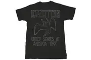 Led Zeppelin - USA '77. Men's X-Large T-Shirt - Black