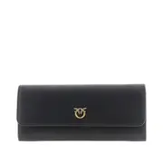 [PINKO] PINKO 'Love Birds' leather clutch wallet Woman One Size One Size Black