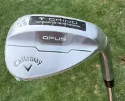 RH Callaway Golf 2024 Opus Chrome 58*/6* Lob Wedge DG 115 Wedge Flex Golf Club