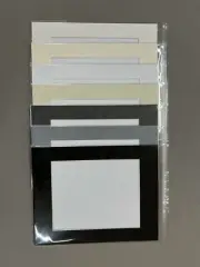 25 x Professional Picture Framing Mat Boards 8x10" with 5x7" Window Mount Kits